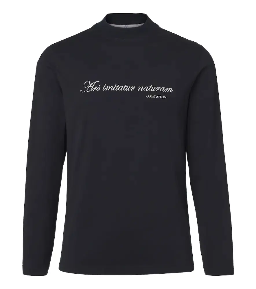 Brunello Cucinelli Printed cotton jersey T-shirt