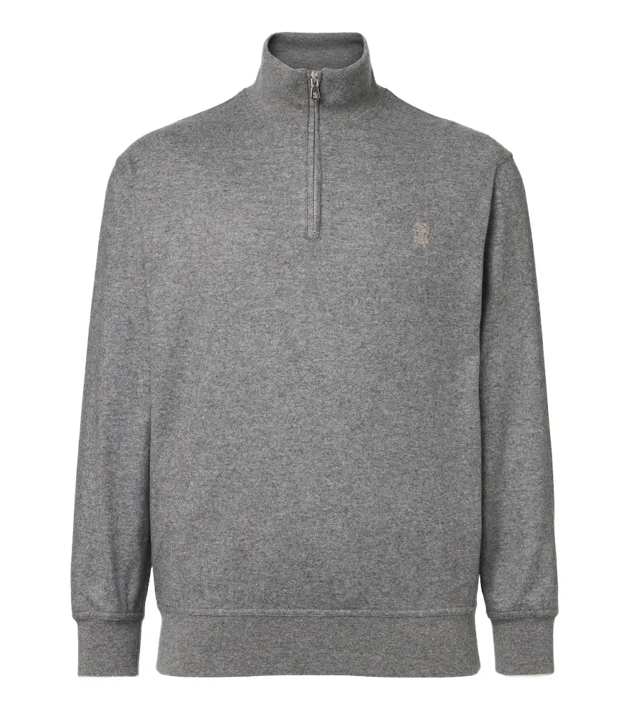 Cashmere half-zip sweater Cashmere half-zip sweater