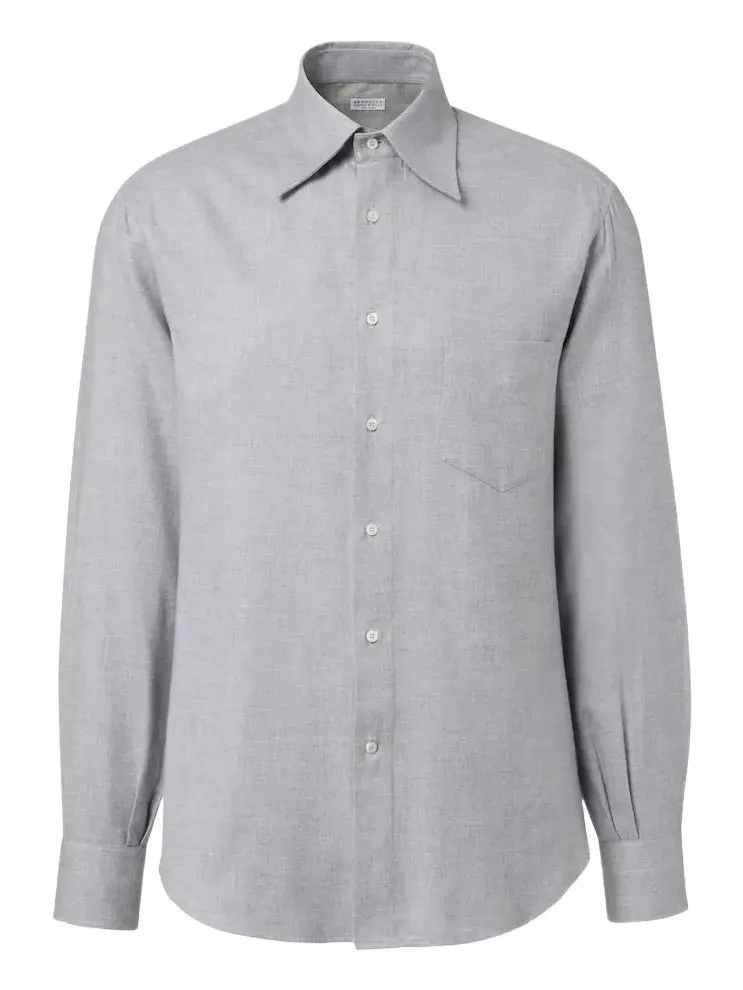 Brunello Cucinelli Cotton-blend shirt | Thumbnail 1 Brunello Cucinelli Cotton-blend shirt | Thumbnail 1