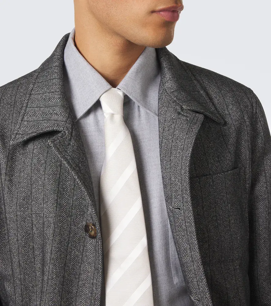 Brunello Cucinelli Striped silk tie | Thumbnail 3