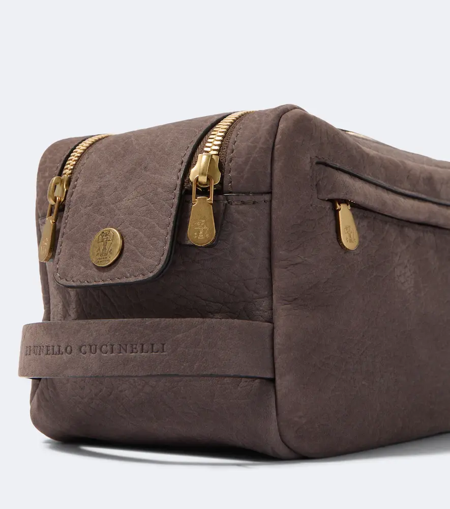 Brunello Cucinelli Leather toiletry bag | Thumbnail 2 Brunello Cucinelli Leather toiletry bag | Thumbnail 2