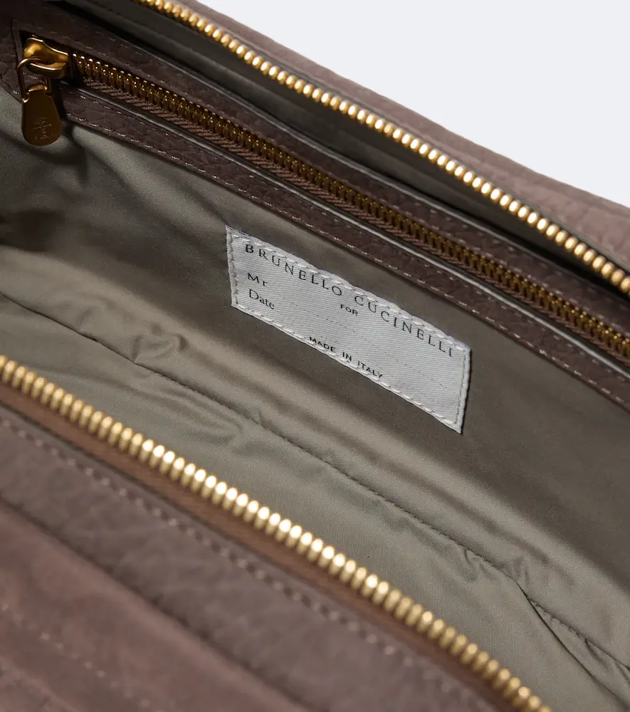 Brunello Cucinelli Leather toiletry bag | Thumbnail 4 Brunello Cucinelli Leather toiletry bag | Thumbnail 4