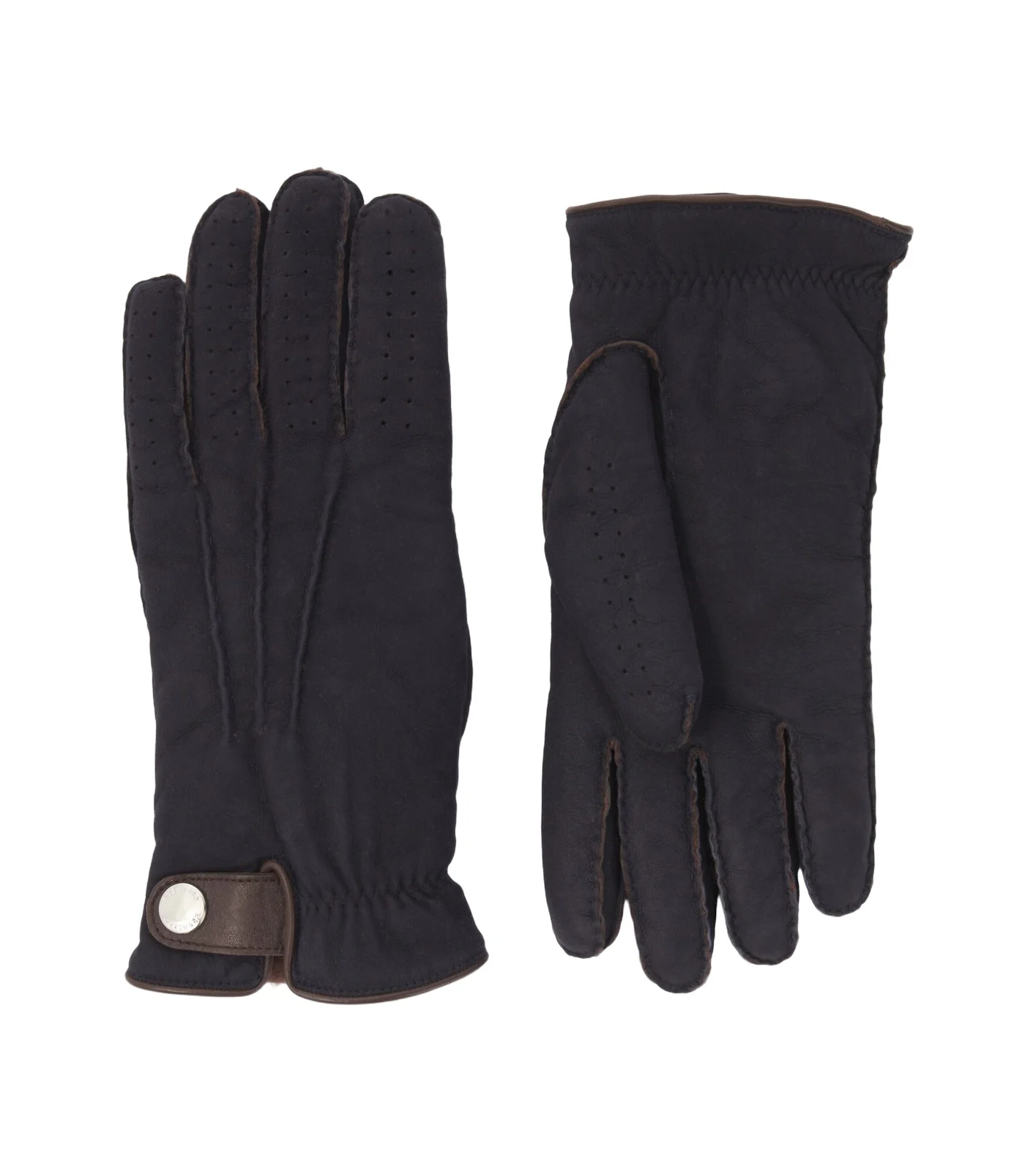 Brunello Cucinelli Leather-trimmed shearling gloves
