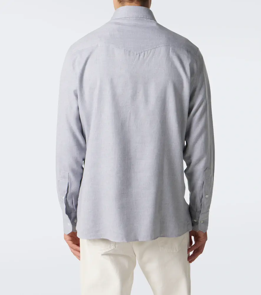 Brunello Cucinelli Cotton-blend shirt | Thumbnail 3