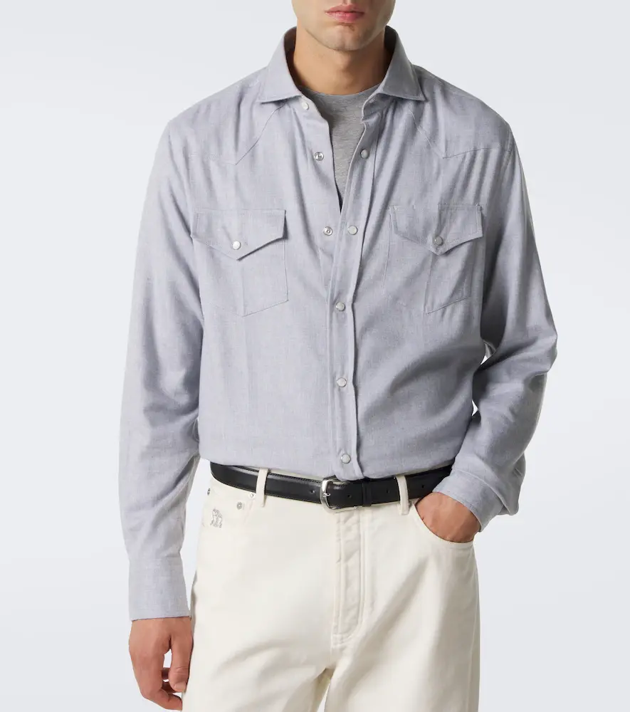Brunello Cucinelli Cotton-blend shirt | Thumbnail 7