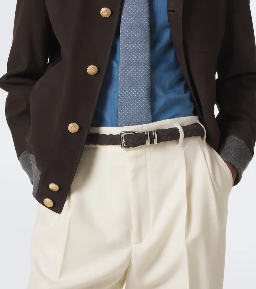 Brunello Cucinelli Braided suede belt | Thumbnail 4