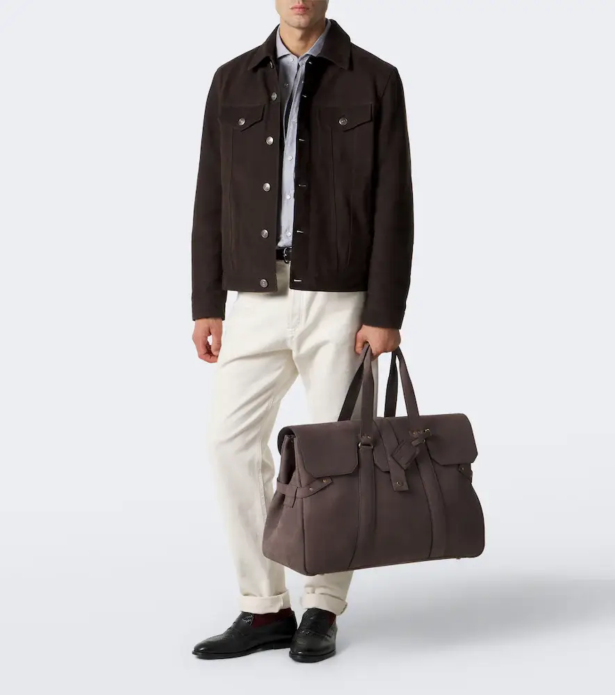 Brunello Cucinelli Leather duffel bag | Thumbnail 6