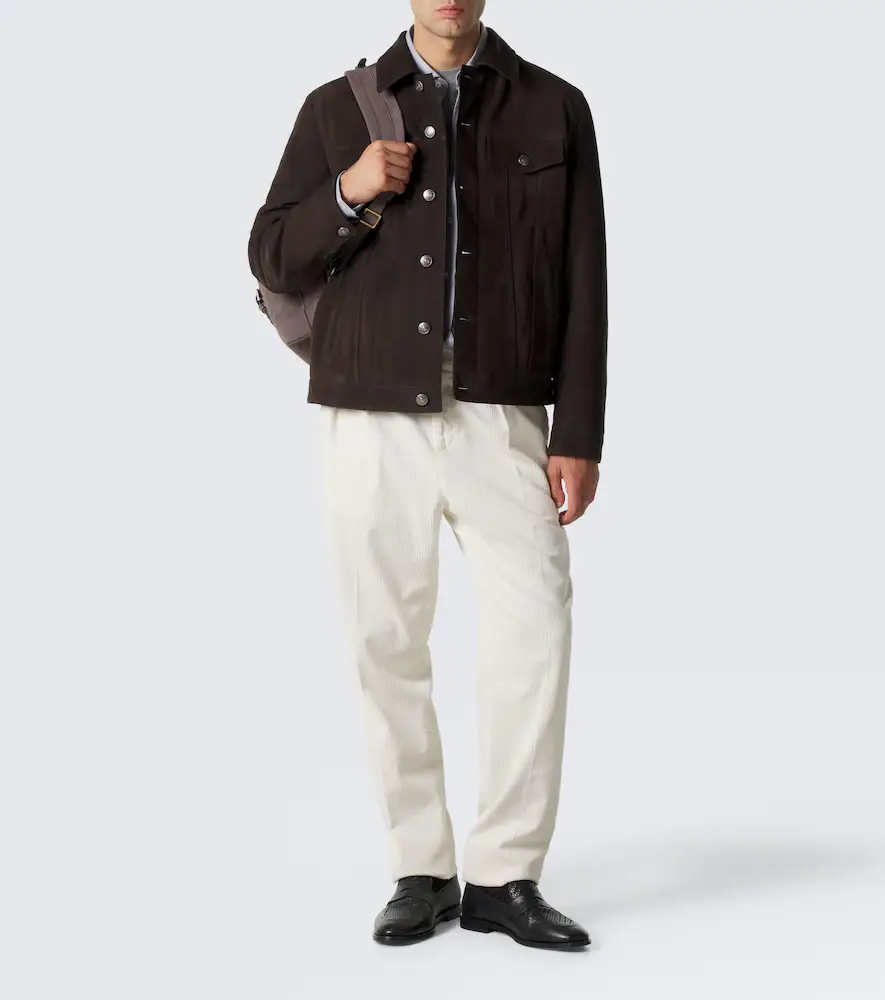 Brunello Cucinelli Pleated cotton corduroy straight pants | Thumbnail 2 Brunello Cucinelli Pleated cotton corduroy straight pants | Thumbnail 2