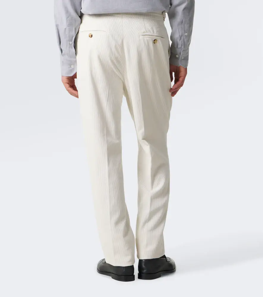 Brunello Cucinelli Pleated cotton corduroy straight pants | Thumbnail 5 Brunello Cucinelli Pleated cotton corduroy straight pants | Thumbnail 5
