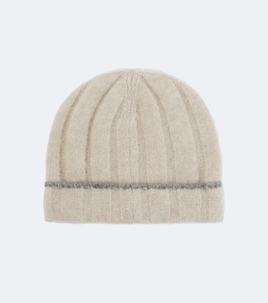 Brunello Cucinelli Alpaca, cashmere, and wool-blend beanie | Thumbnail 2 Brunello Cucinelli Alpaca, cashmere, and wool-blend beanie | Thumbnail 2
