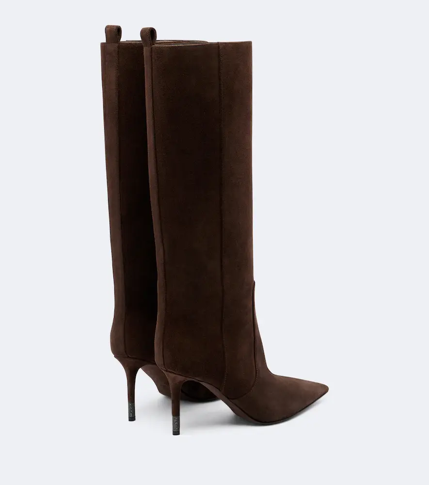 Brunello Cucinelli Monili beadsuede knee-high boots | Thumbnail 3 Brunello Cucinelli Monili beadsuede knee-high boots | Thumbnail 3