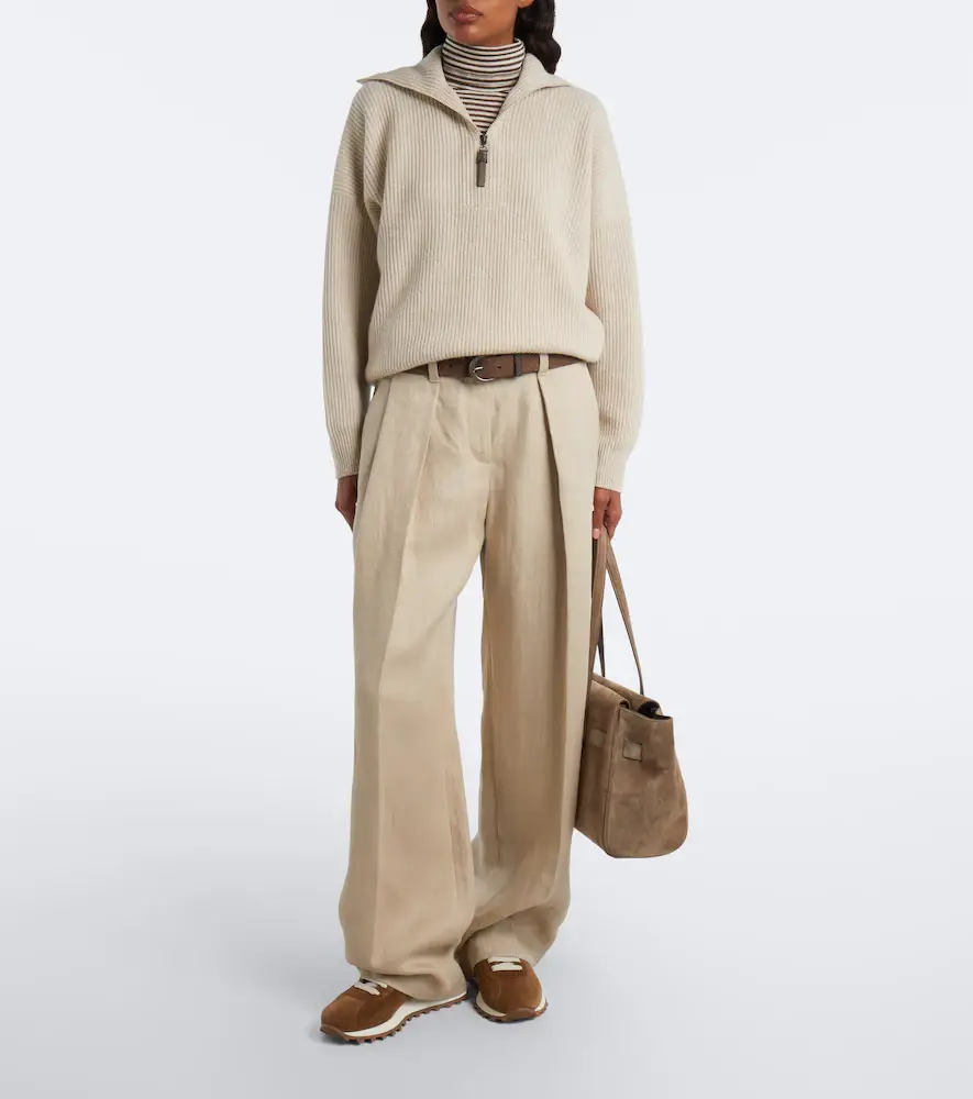 Brunello Cucinelli Monili shearling-lined suede sneakers | Thumbnail 6 Brunello Cucinelli Monili shearling-lined suede sneakers | Thumbnail 6