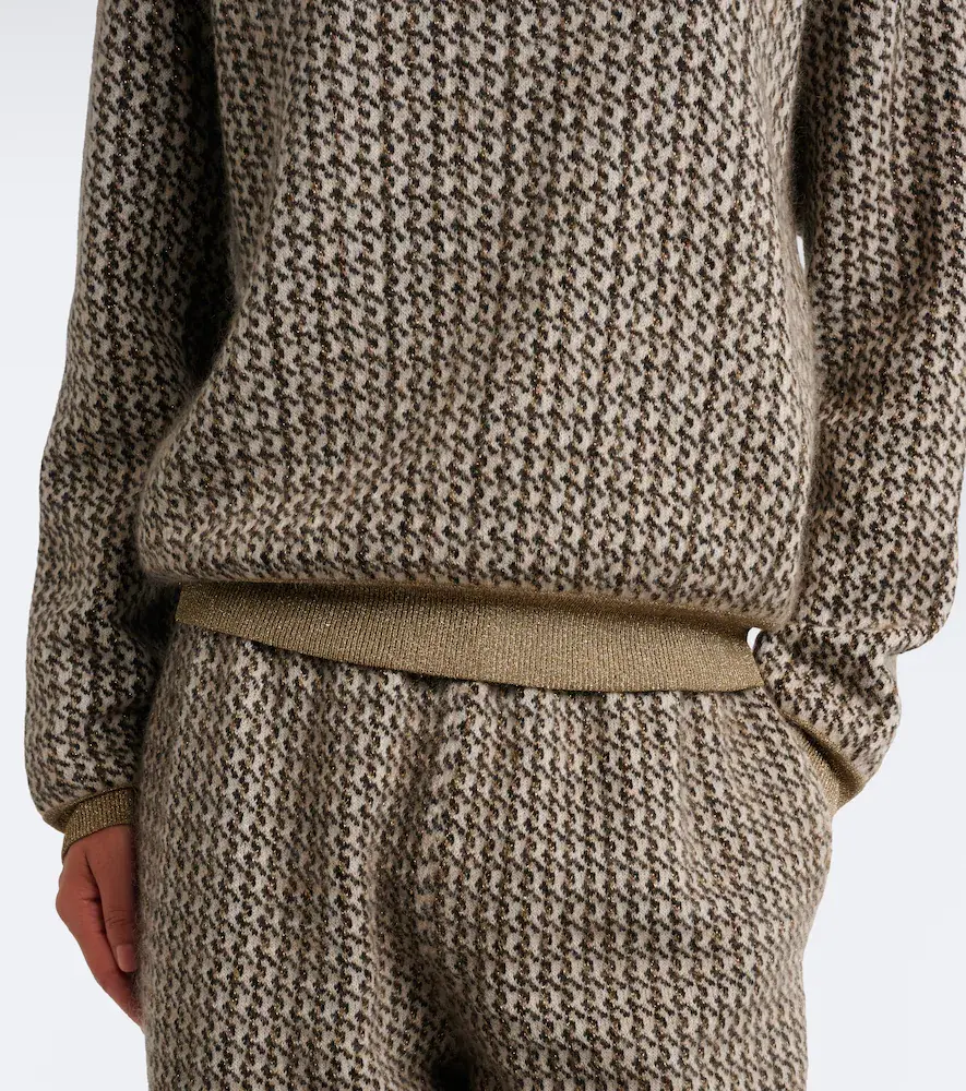 Brunello Cucinelli Lamé mohair, wool, cashmere, and silk-blend sweater | Thumbnail 2 Brunello Cucinelli Lamé mohair, wool, cashmere, and silk-blend sweater | Thumbnail 2
