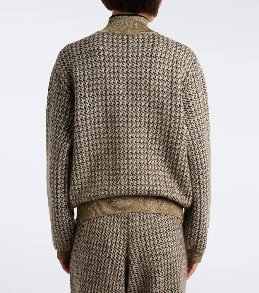 Brunello Cucinelli Lamé mohair, wool, cashmere, and silk-blend sweater | Thumbnail 6 Brunello Cucinelli Lamé mohair, wool, cashmere, and silk-blend sweater | Thumbnail 6