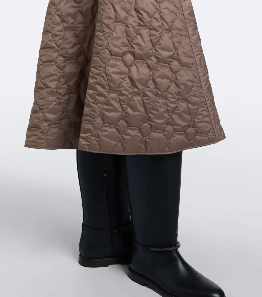 Brunello Cucinelli Padded quilted midi skirt | Thumbnail 5 Brunello Cucinelli Padded quilted midi skirt | Thumbnail 5