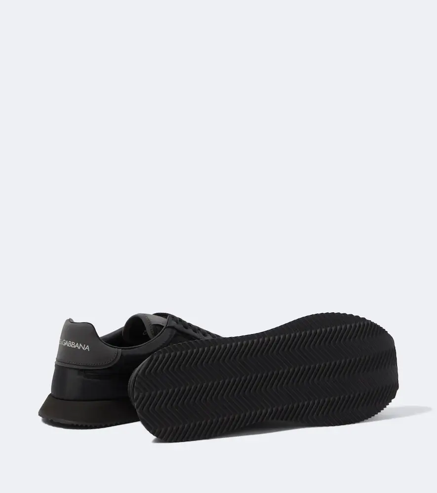 Dolce & Gabbana DG leather-trimmed sneakers | Thumbnail 3 Dolce & Gabbana DG leather-trimmed sneakers | Thumbnail 3
