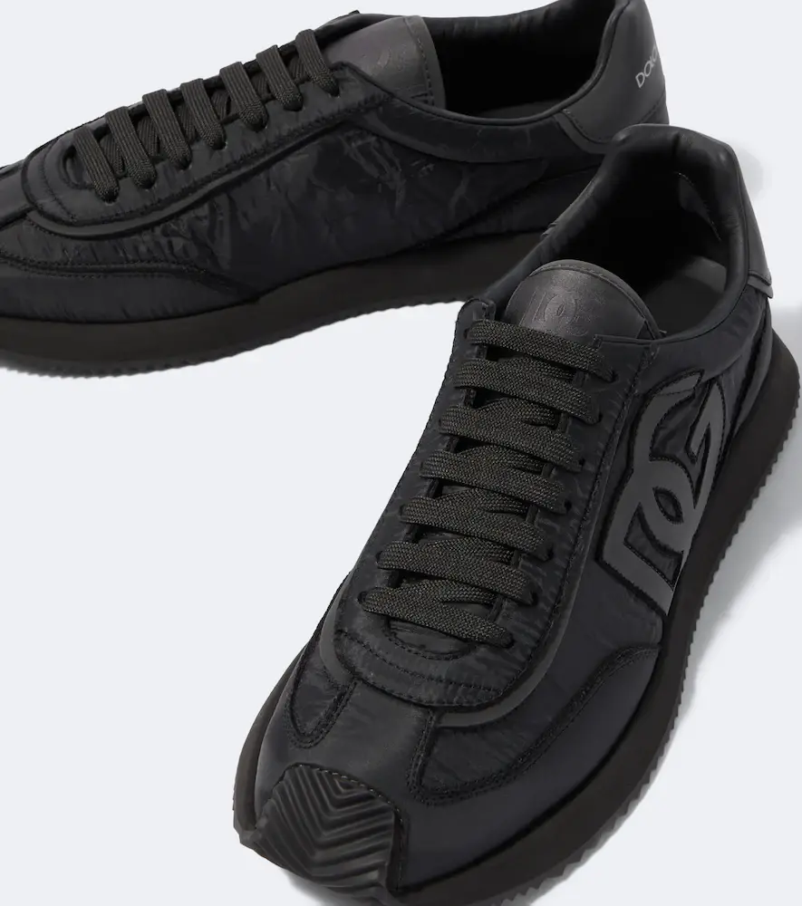 Dolce & Gabbana DG leather-trimmed sneakers | Thumbnail 5 Dolce & Gabbana DG leather-trimmed sneakers | Thumbnail 5