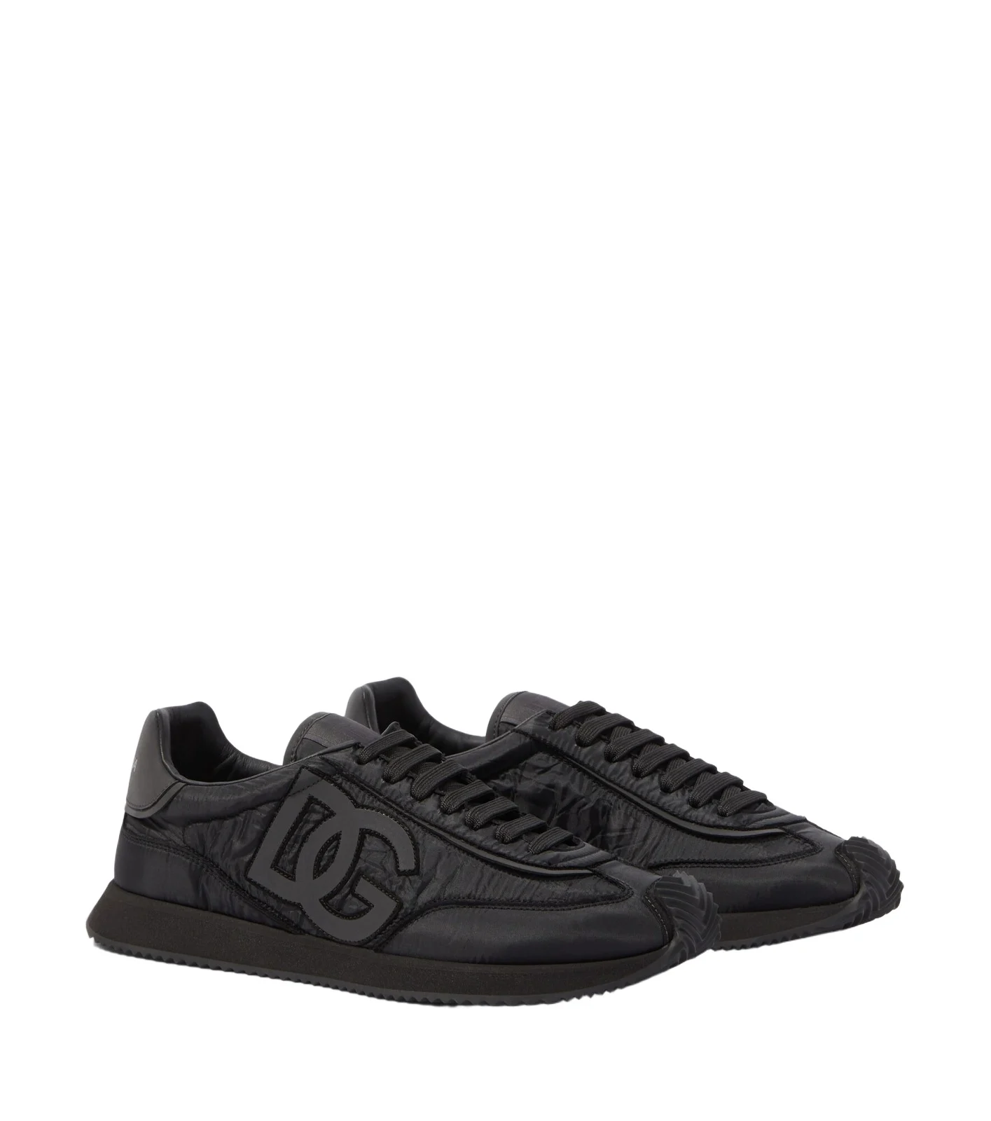 Dolce & Gabbana DG leather-trimmed sneakers