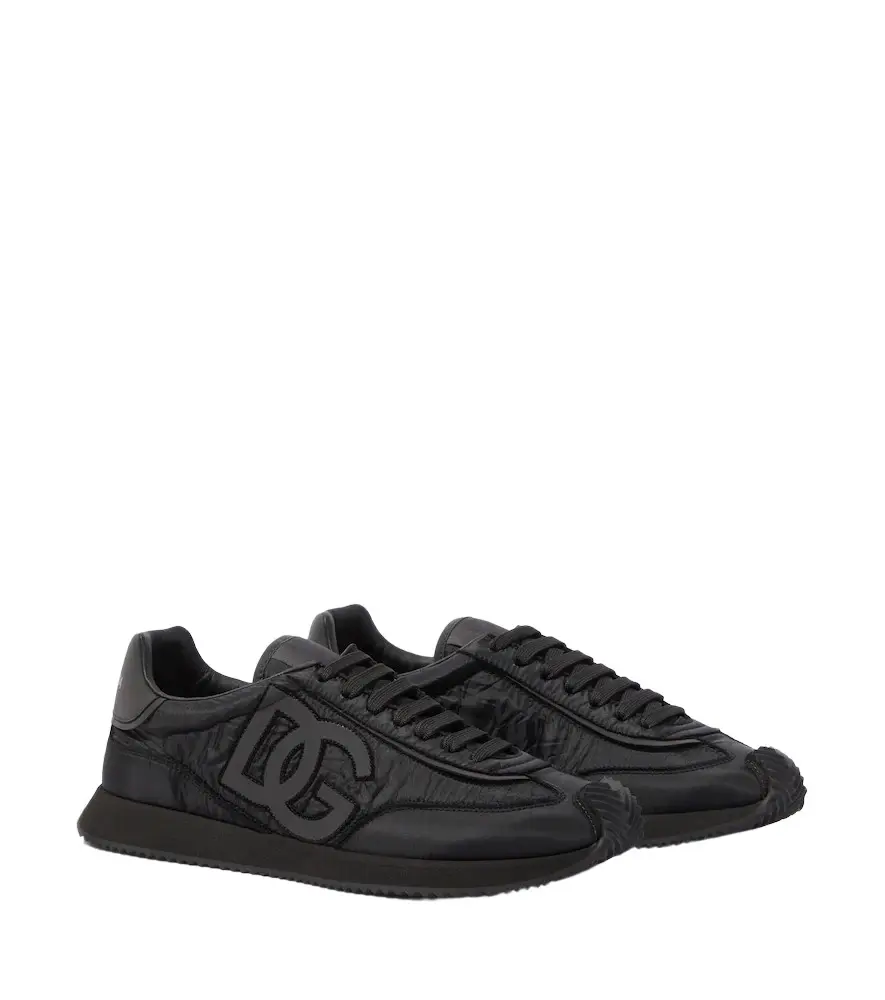 Dolce & Gabbana DG leather-trimmed sneakers