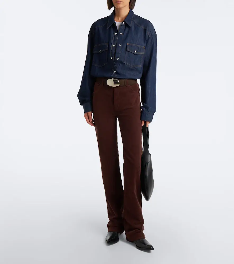 Nili Lotan Joan cotton-blend corduroy straight pants | Thumbnail 5