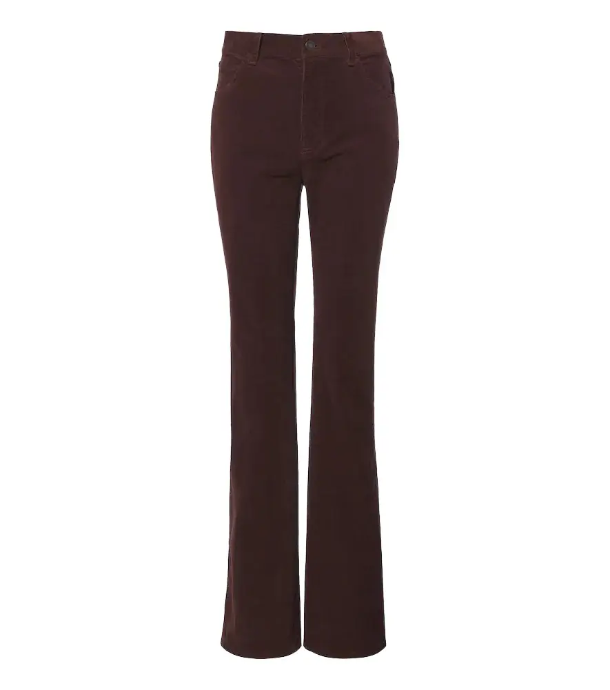 Joan cotton-blend corduroy straight pants Joan cotton-blend corduroy straight pants