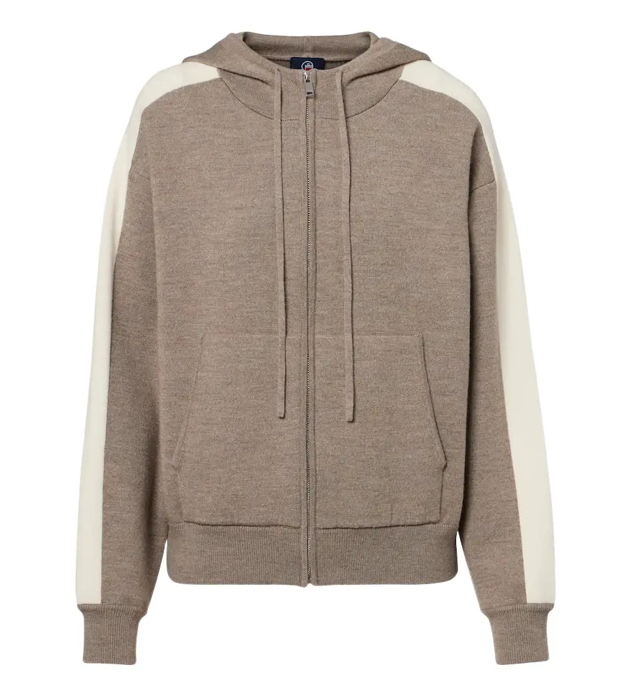 Fusalp Nymira wool-blend zip-up hoodie