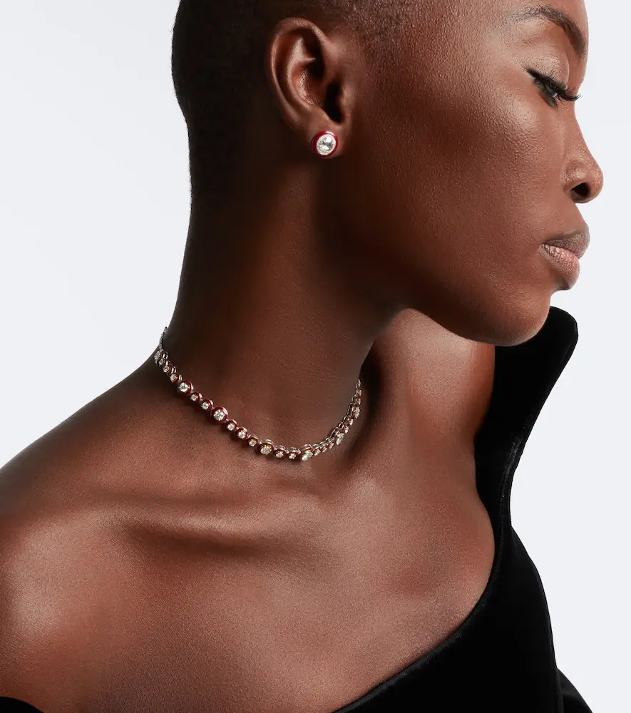 Kamyen Polka Dots 18kt white gold and enamel necklace with diamonds | Thumbnail 6 Kamyen Polka Dots 18kt white gold and enamel necklace with diamonds | Thumbnail 6