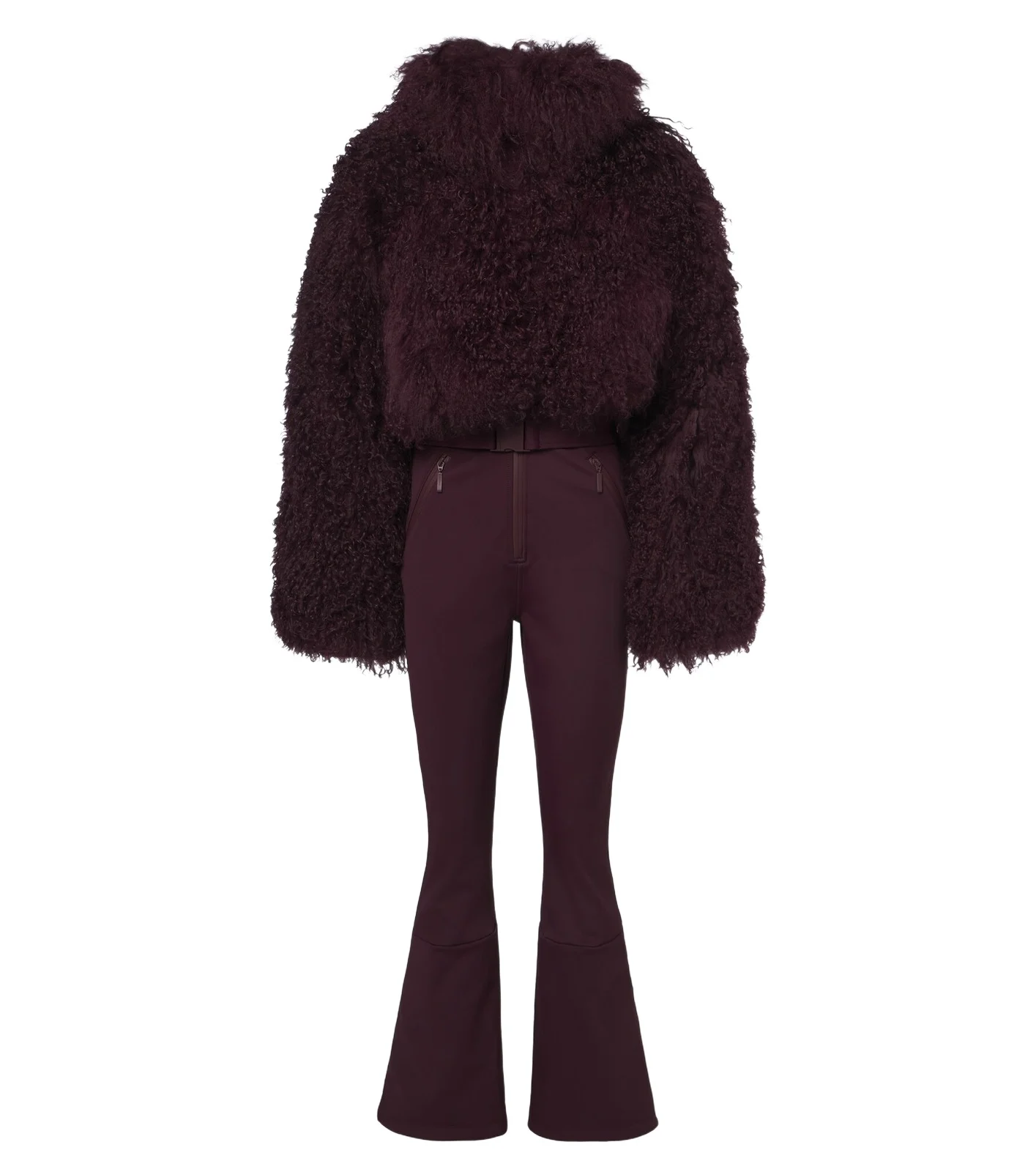 Nozawa belted shearling ski suit Nozawa belted shearling ski suit