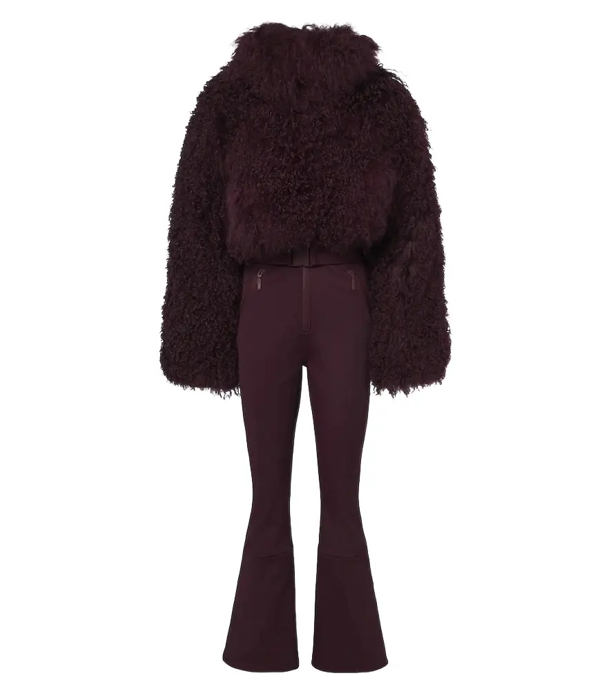 Cordova Nozawa belted shearling ski suit