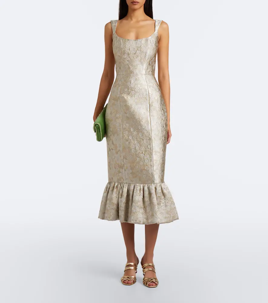 Markarian Ruffled jacquard corset dress | Thumbnail 2 Markarian Ruffled jacquard corset dress | Thumbnail 2
