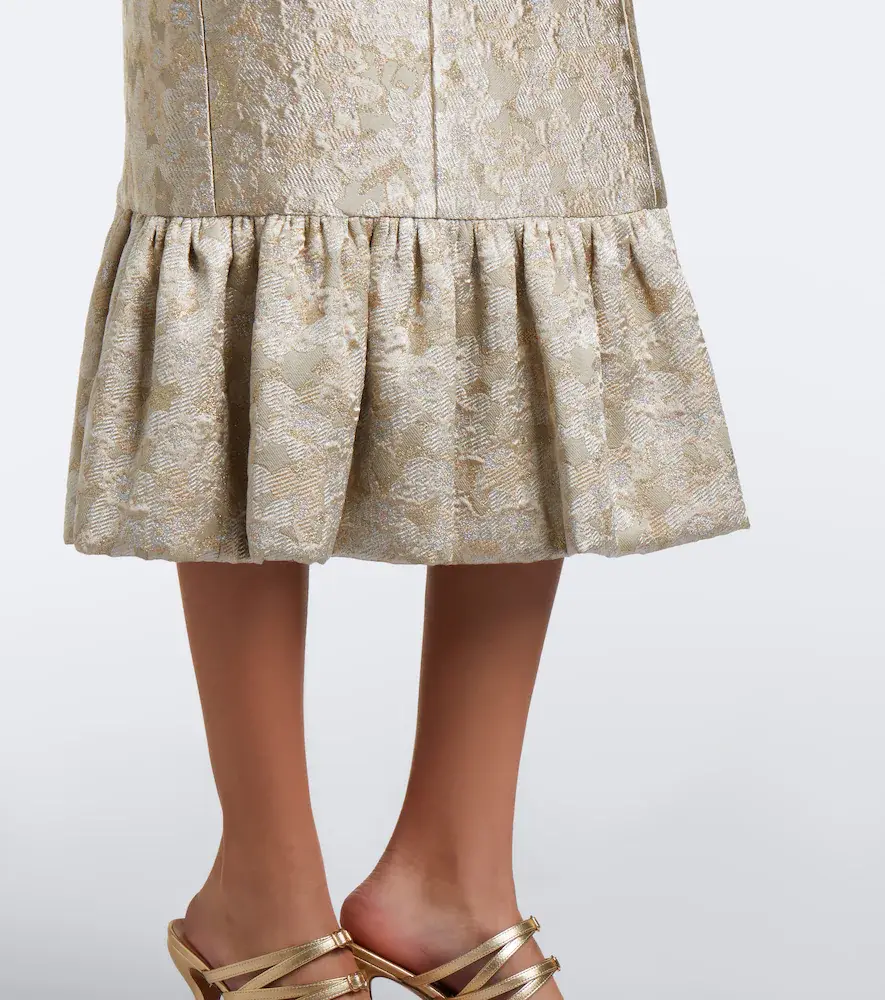 Markarian Ruffled jacquard corset dress | Thumbnail 4 Markarian Ruffled jacquard corset dress | Thumbnail 4