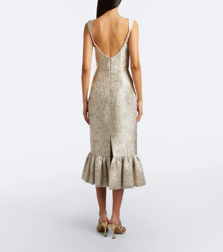 Markarian Ruffled jacquard corset dress | Thumbnail 6 Markarian Ruffled jacquard corset dress | Thumbnail 6