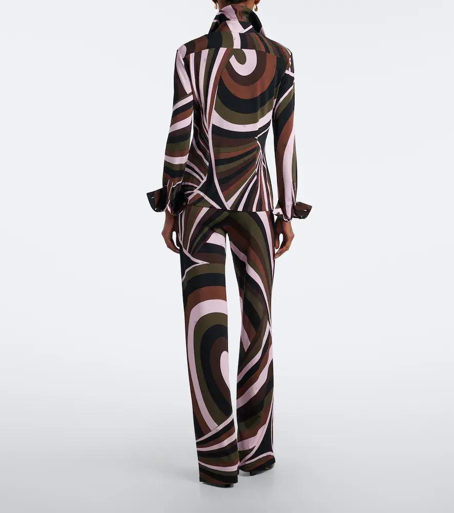 PUCCI Iride jersey satin straight pants | Thumbnail 2