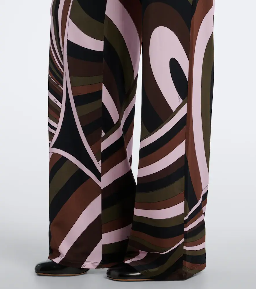 PUCCI Iride jersey satin straight pants | Thumbnail 3