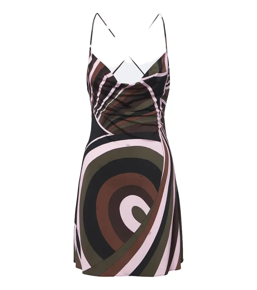 PUCCI Iride jersey satin minidress