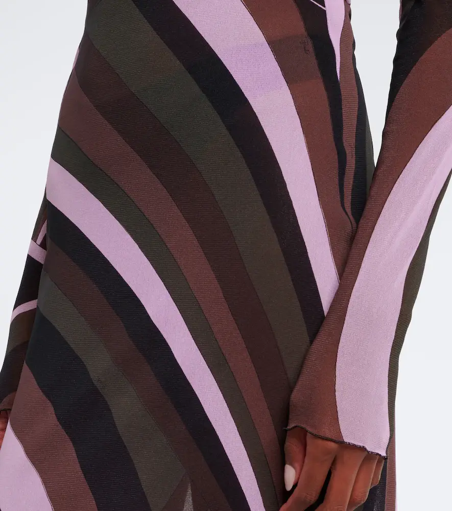 PUCCI Iride sheer tulle maxi dress | Thumbnail 3