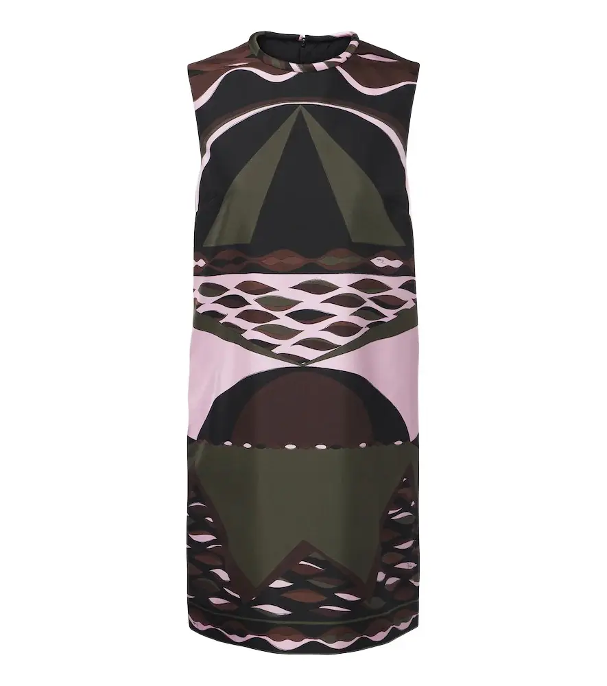 PUCCI Dune silk twill shift dress