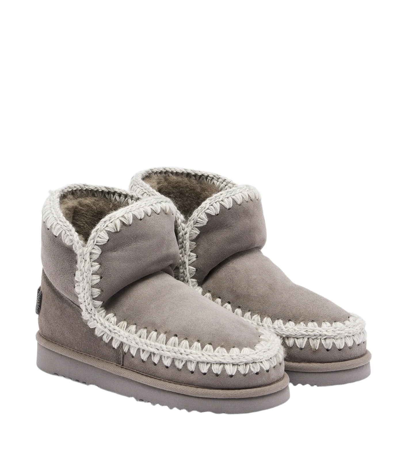 MOU 18 shearling-lined suede ankle boots