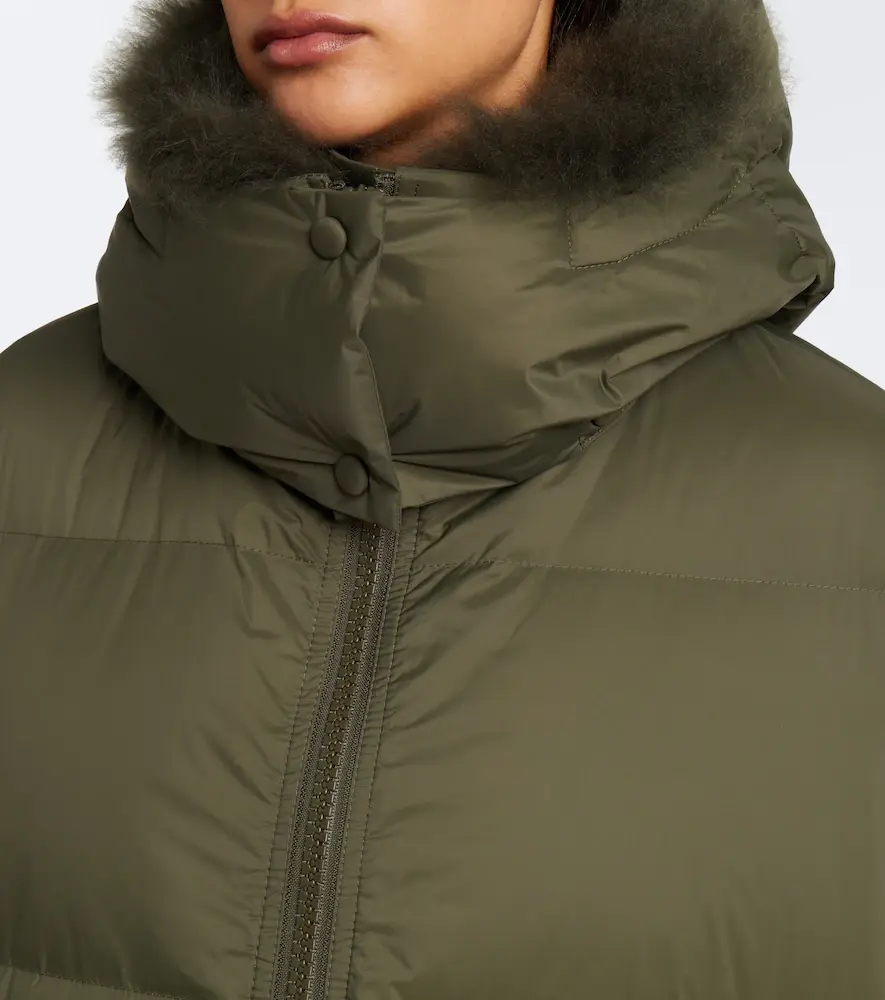 Yves Salomon Shearling-trimmed down jacket | Thumbnail 2 Yves Salomon Shearling-trimmed down jacket | Thumbnail 2