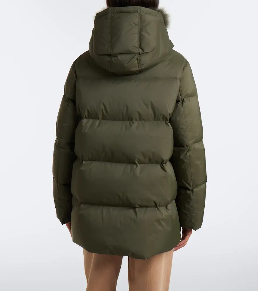 Yves Salomon Shearling-trimmed down jacket | Thumbnail 3 Yves Salomon Shearling-trimmed down jacket | Thumbnail 3