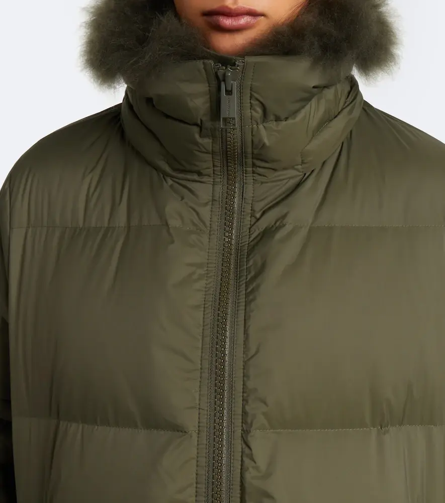 Yves Salomon Shearling-trimmed down jacket | Thumbnail 4 Yves Salomon Shearling-trimmed down jacket | Thumbnail 4
