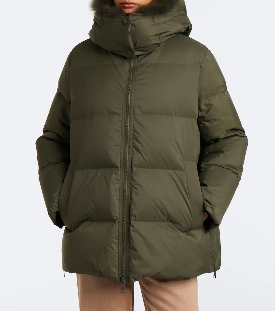 Yves Salomon Shearling-trimmed down jacket | Thumbnail 5 Yves Salomon Shearling-trimmed down jacket | Thumbnail 5