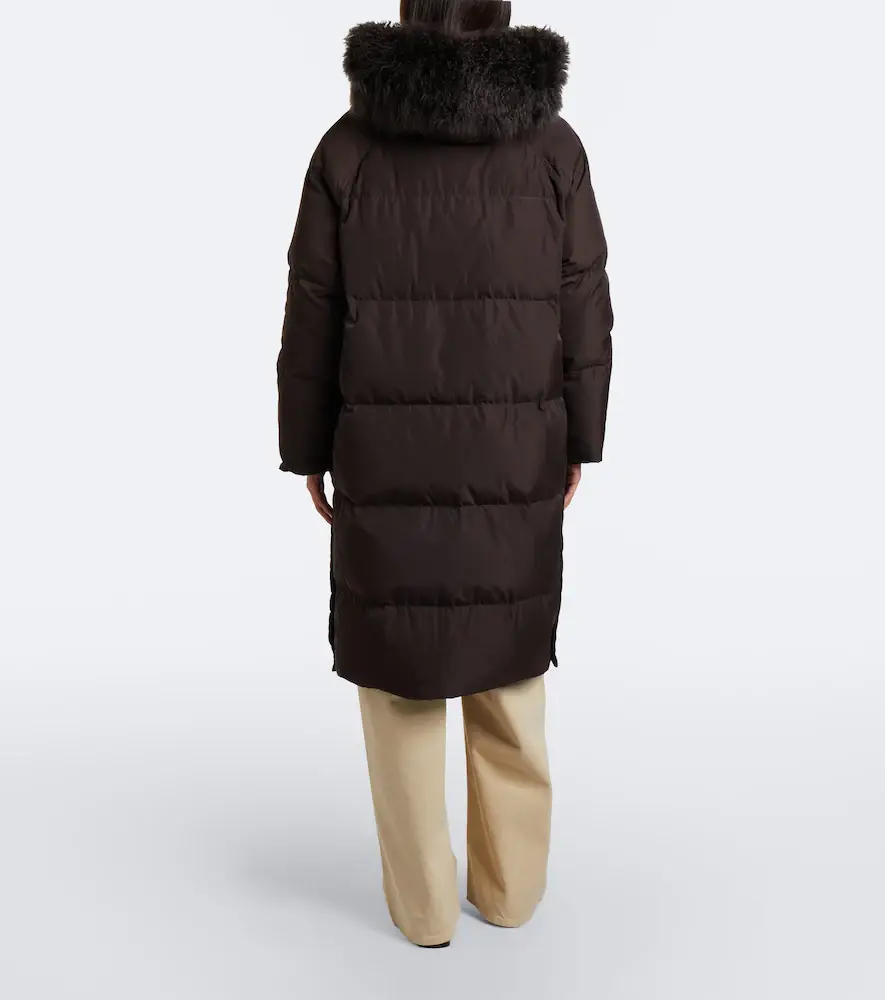 Yves Salomon Shearling-trimmed down coat | Thumbnail 5 Yves Salomon Shearling-trimmed down coat | Thumbnail 5