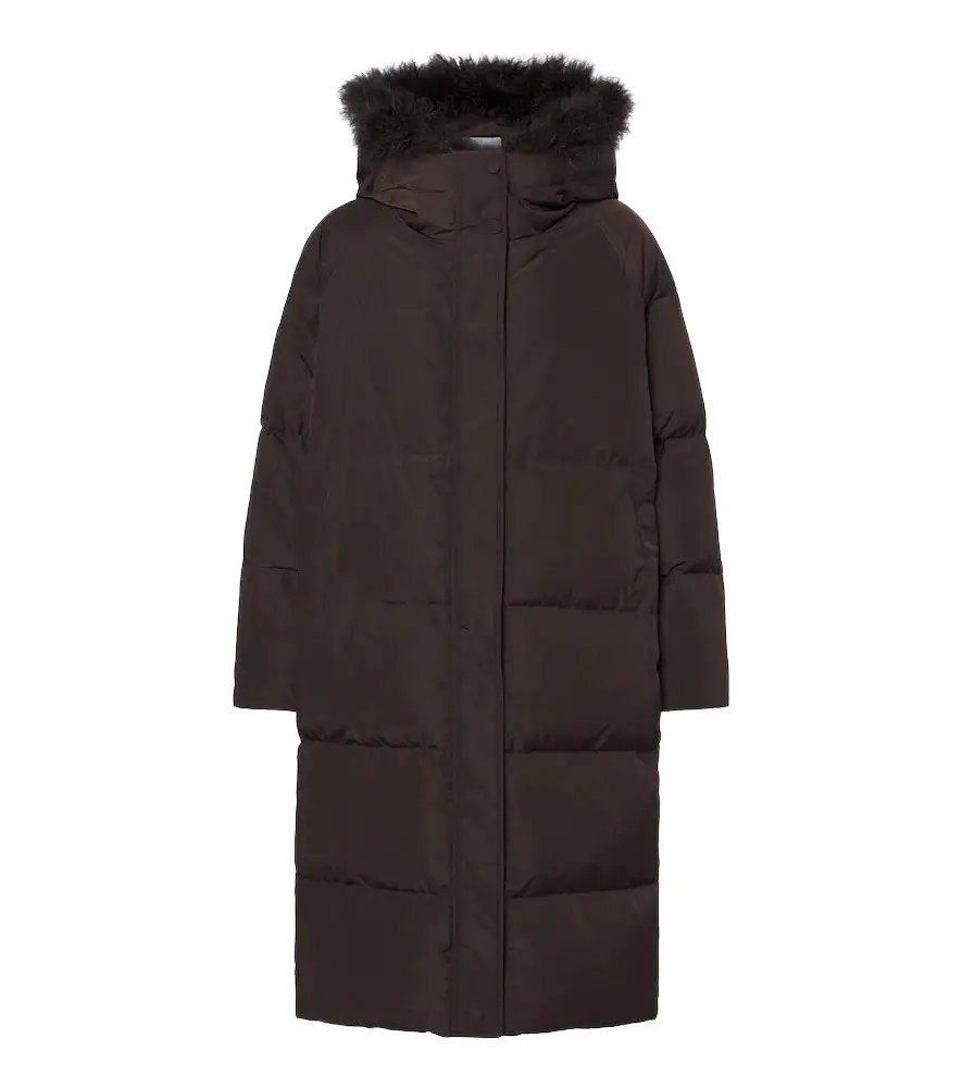 Yves Salomon Shearling-trimmed down coat