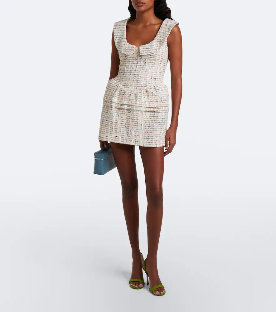 SHUSHU/TONG Cotton-blend tweed minidress | Thumbnail 2 SHUSHU/TONG Cotton-blend tweed minidress | Thumbnail 2