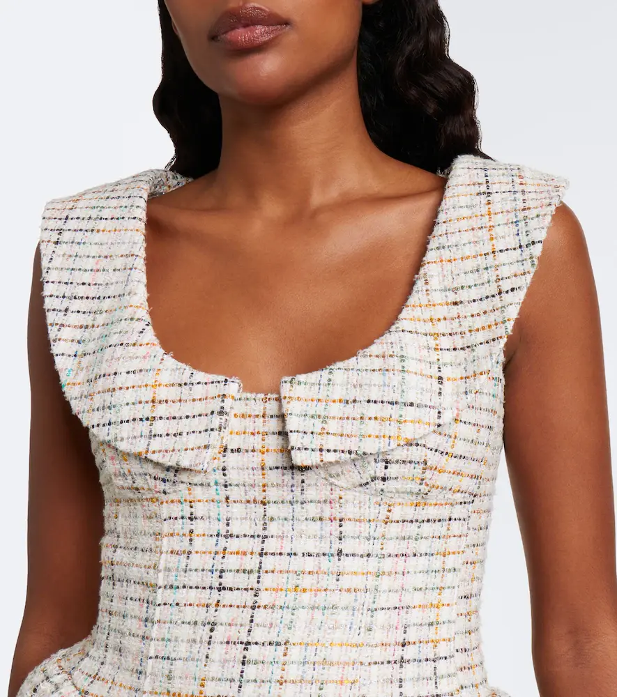 SHUSHU/TONG Cotton-blend tweed minidress | Thumbnail 5 SHUSHU/TONG Cotton-blend tweed minidress | Thumbnail 5