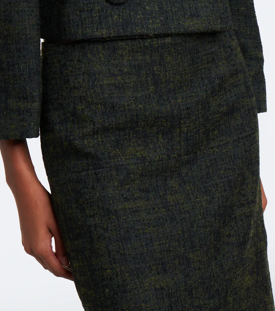SHUSHU/TONG Tweed midi skirt | Thumbnail 2