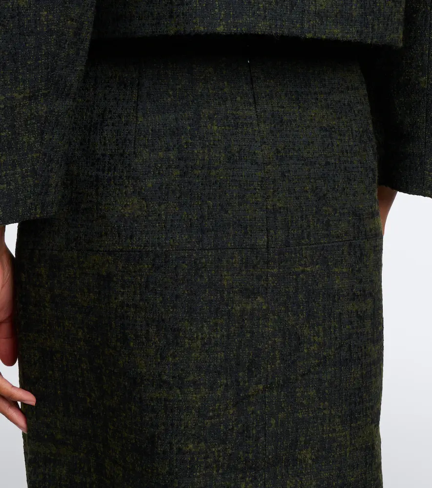 SHUSHU/TONG Tweed midi skirt | Thumbnail 5