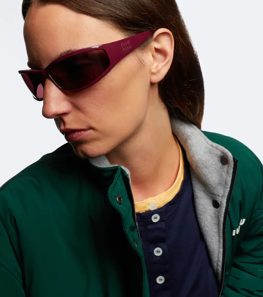 Miu Miu Signature rectangular sunglasses | Thumbnail 4 Miu Miu Signature rectangular sunglasses | Thumbnail 4
