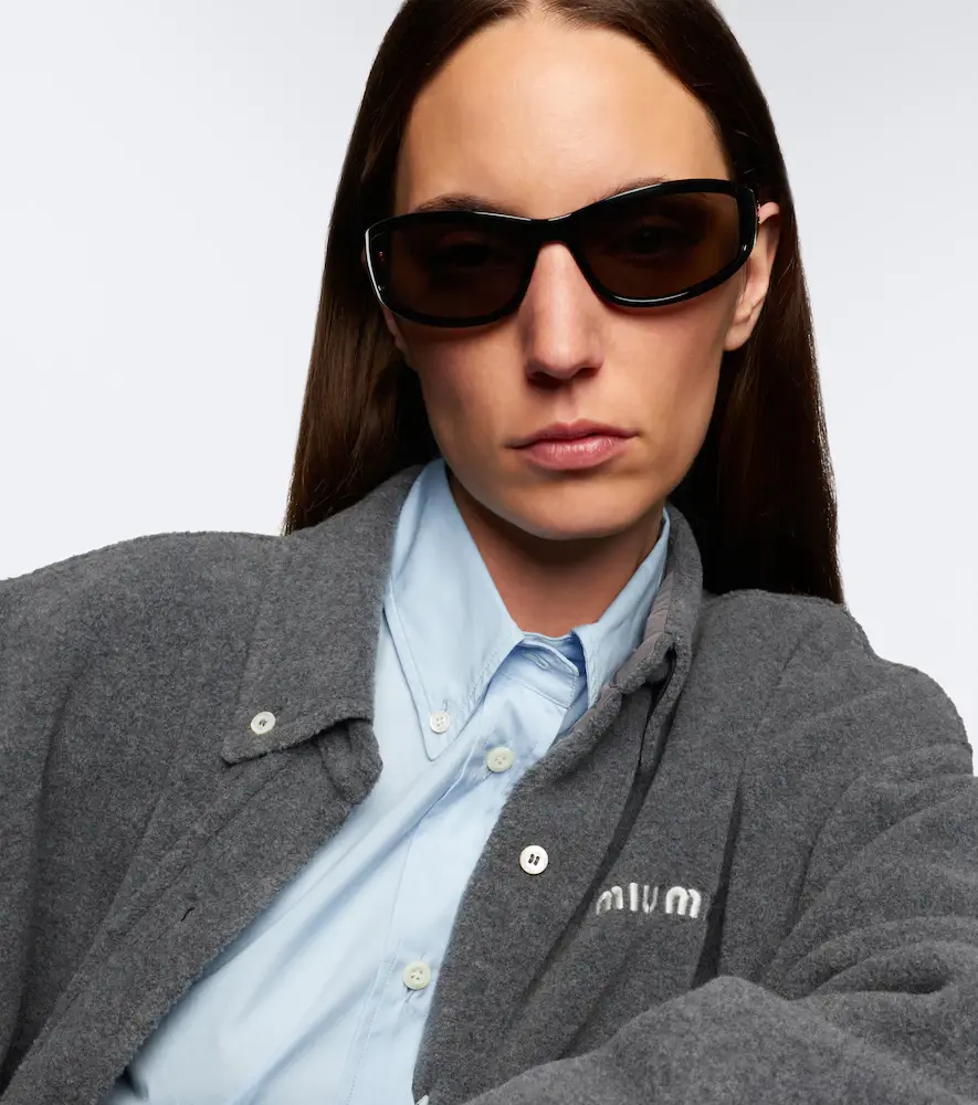 Miu Miu Signature rectangular sunglasses | Thumbnail 5 Miu Miu Signature rectangular sunglasses | Thumbnail 5